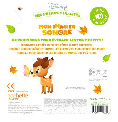 Miniature : DISNEY - Mon imagier sonore - forêt