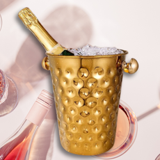 Ice Bucket of Stainless Steel Golden Finish Champagne Bucket: Stylish, durable barware for parties, weddings, and home decoration.