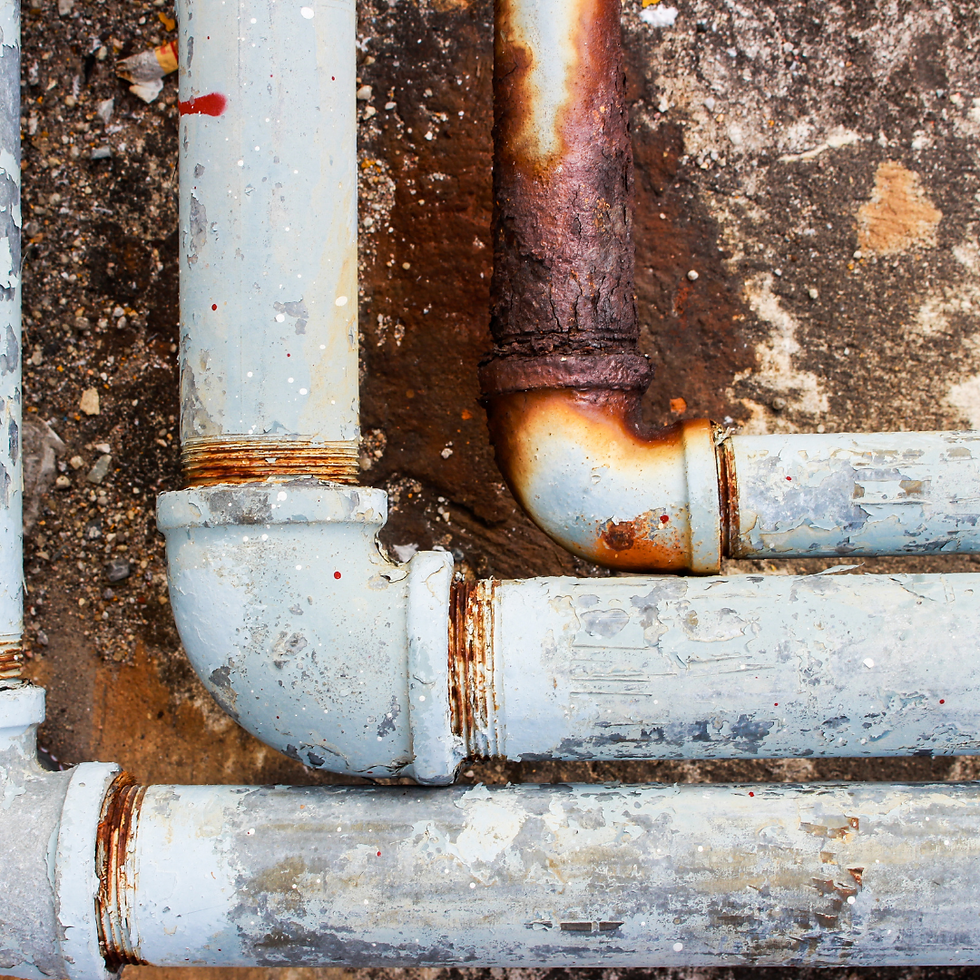 corroded plumbing pipes