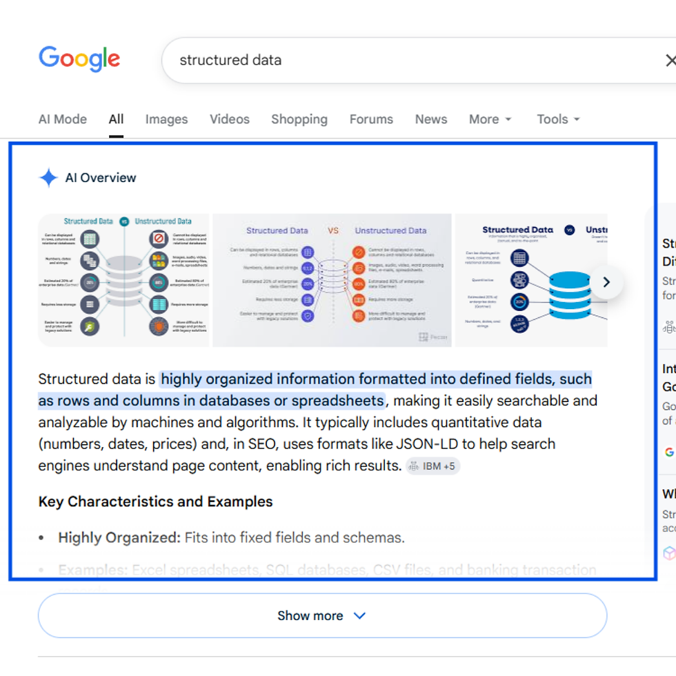 structured data SEO