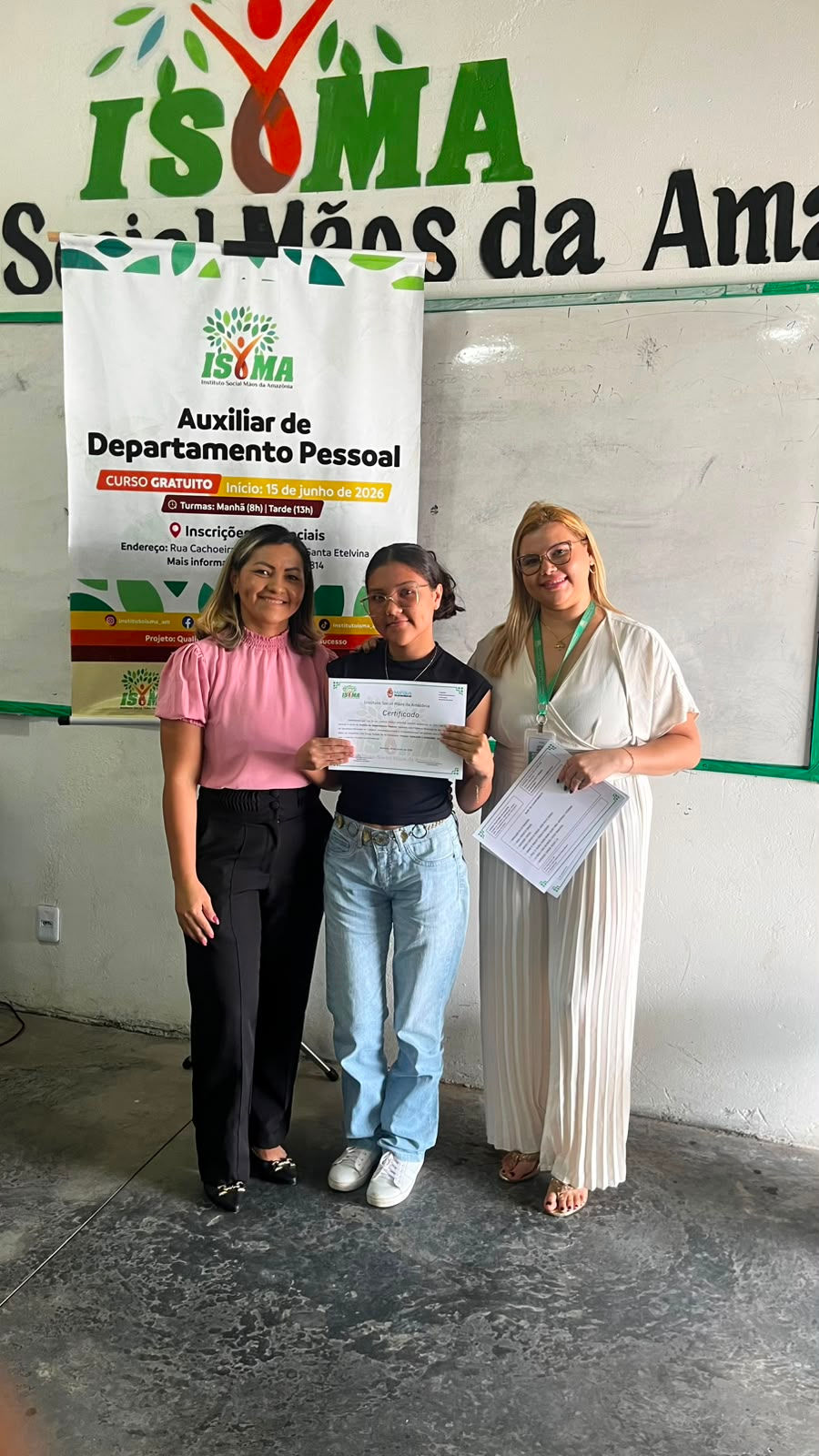 Entrega dos Certificados Ax. De Departamento Pessoal