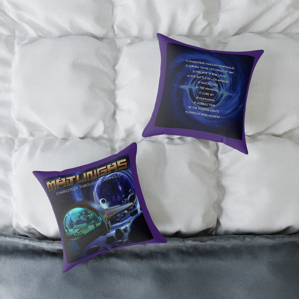 Thumbnail: Throw Pillow - Charioteer Through Wormholes 