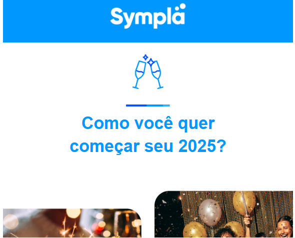 Print site Sympla com planejamento para 2025