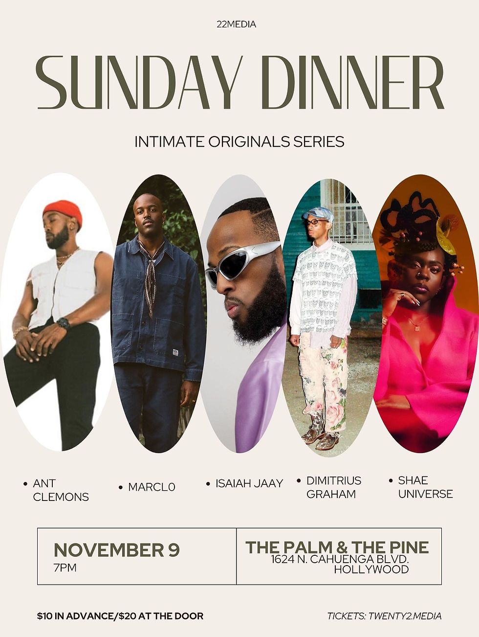Sunday Dinner: Intimate Originals
