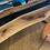 Miniatura: river table in noce e resina nera