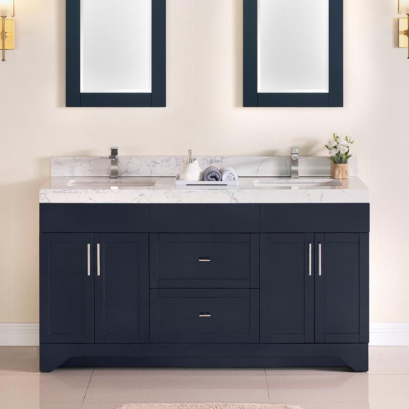 الصورة المصغرة: 1905 60" Bathroom Vanity Cabinet Set