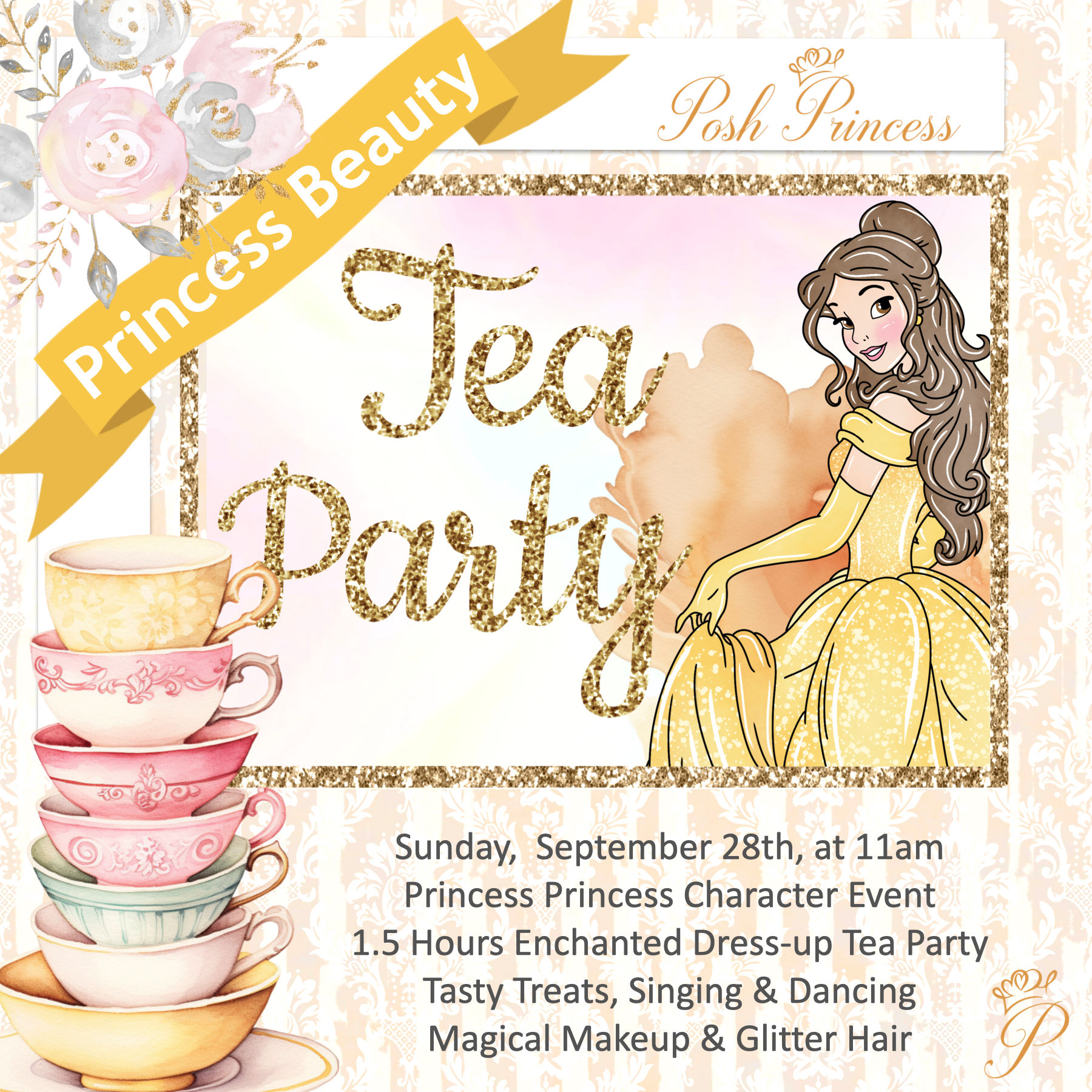 Posh Princess Tea Party event 