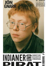 Buchcover der Autobiografie "Jón Gnarr, Indianer und Pirat". Porträt von Jon Gnarr als Jugendlicher mit Brille und rotem Haar.