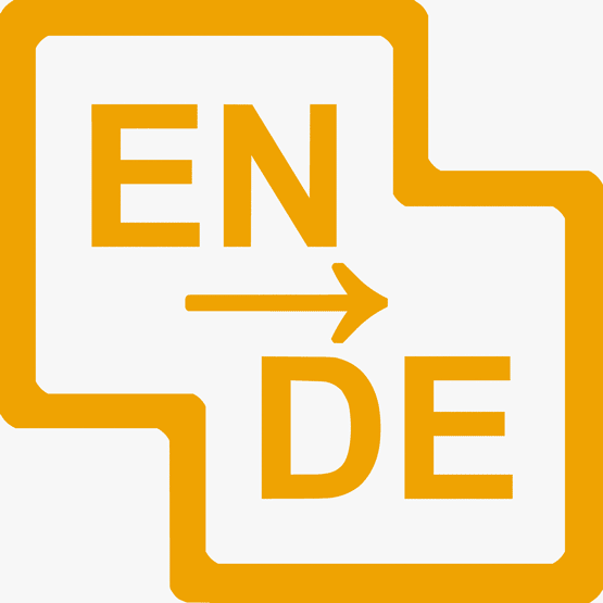 Piktogramm des Angebots Übersetzung von Textmaker Helmuth Santler: EN → DE in überlappenden Quadraten eingeschrieben