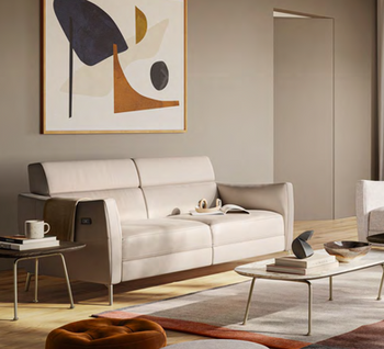 Natuzzi Editions Leather Sofa