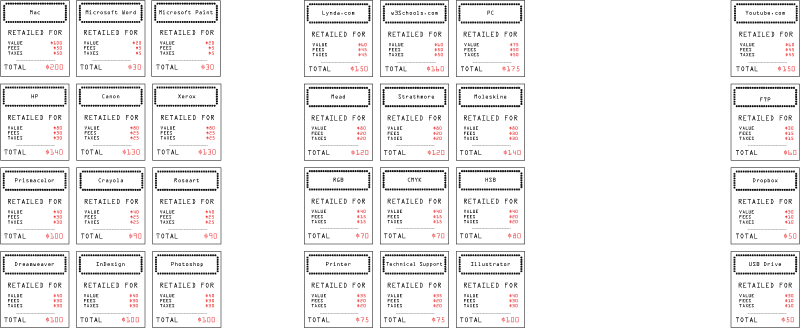 Concept & Layout - portfolio property cards, back