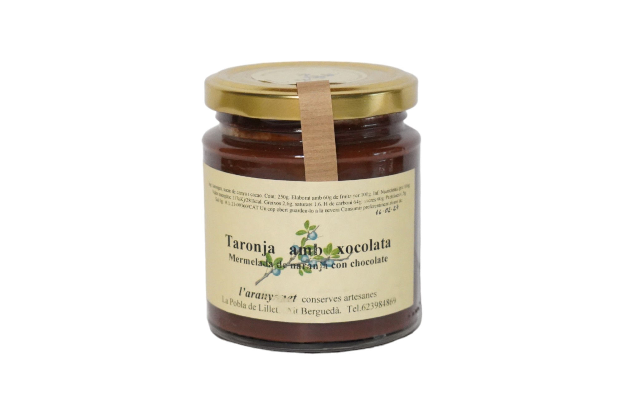 Melmelada taronja amb xocolata Aranyonet