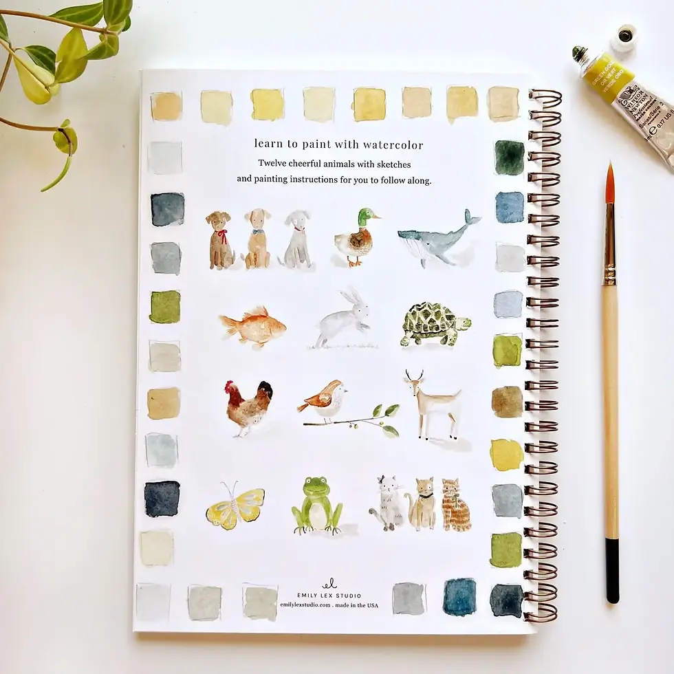 Thumbnail: Animals Watercolor Workbook