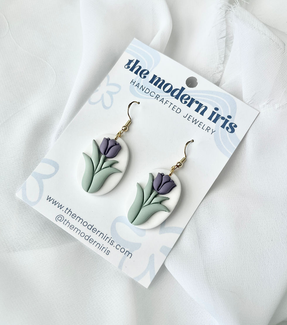Thumbnail: Tulip Earrings (Multiple Colors)