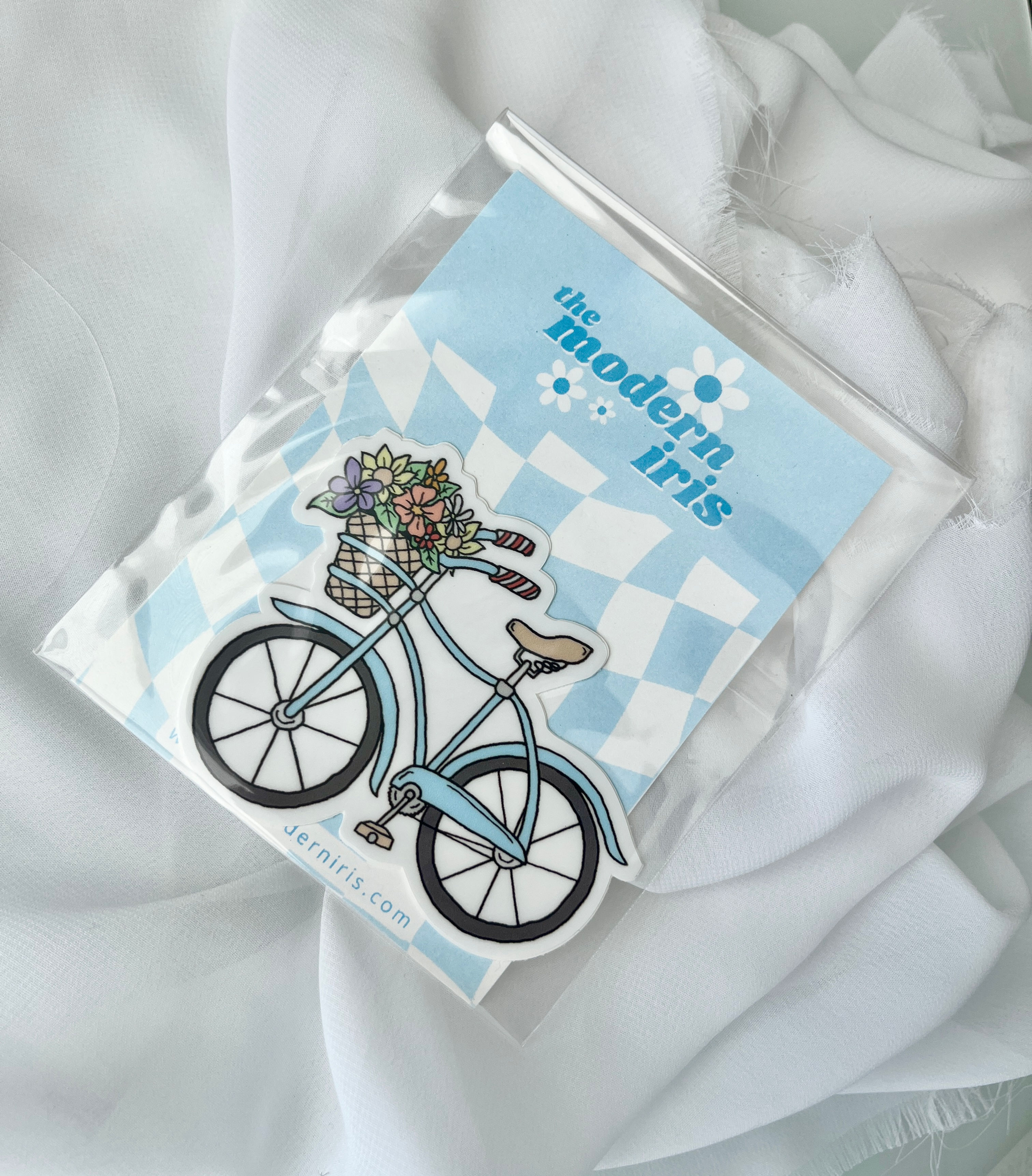 Flower Bicycle Sticker