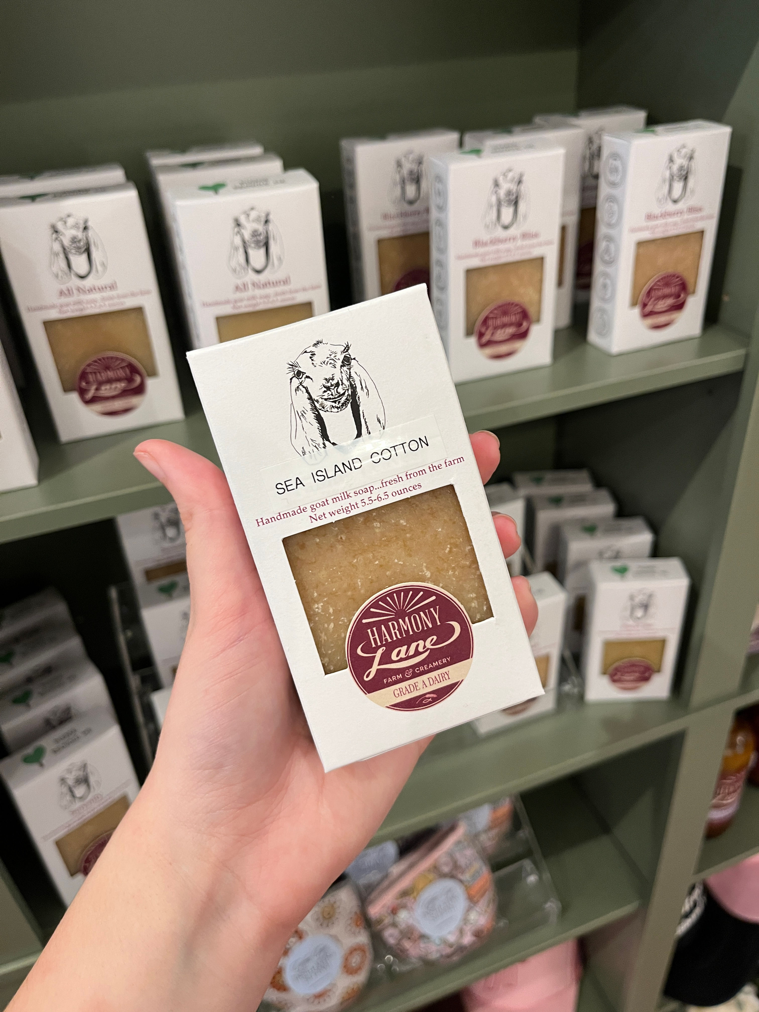 Sea Island Cotton Harmony Lane Goat Soap