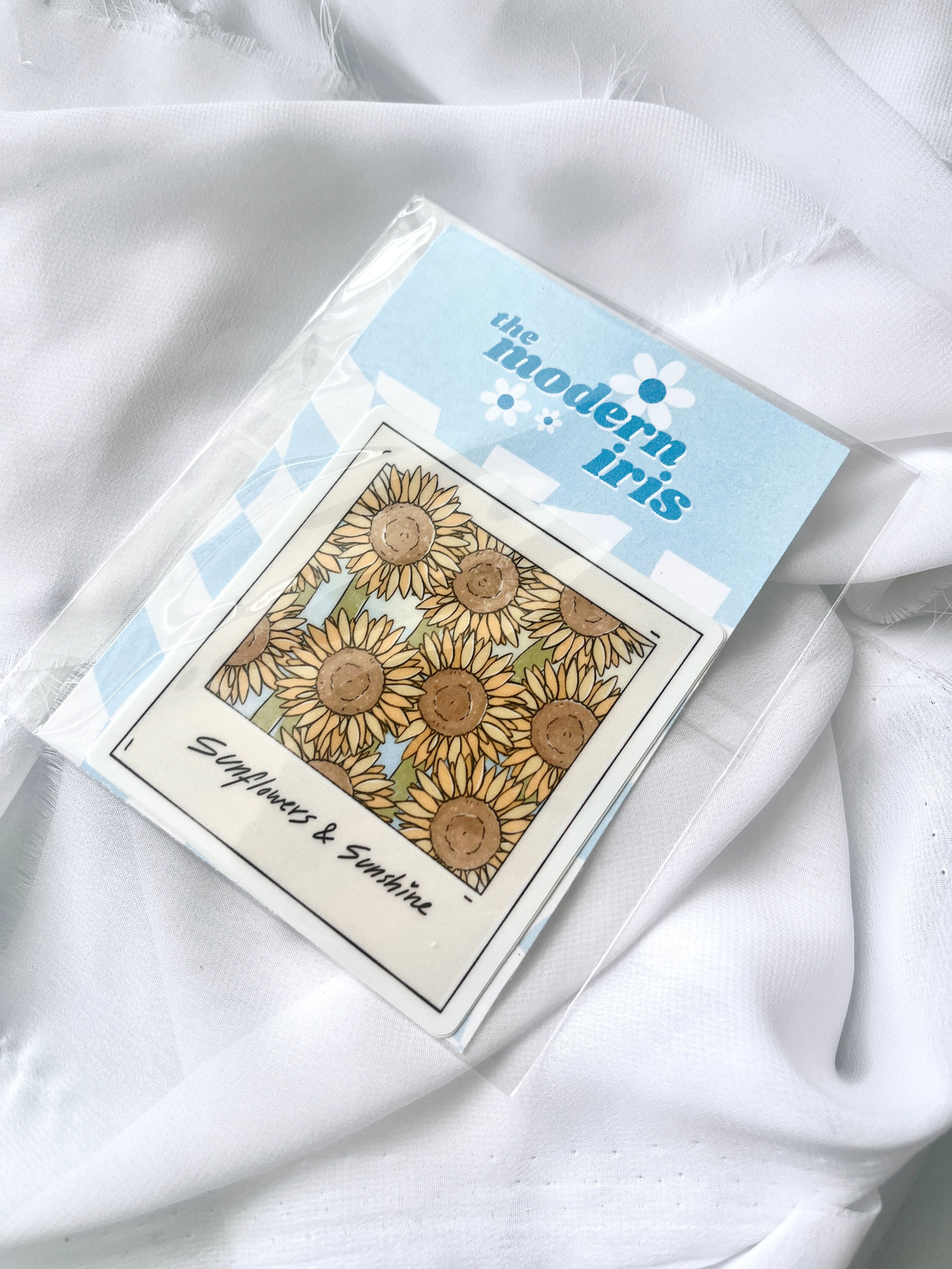 Sunflower Polaroid Sticker