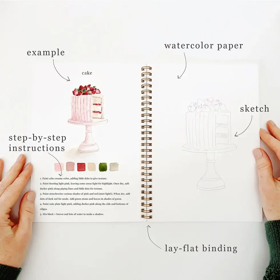 Thumbnail: Baking watercolor workbook