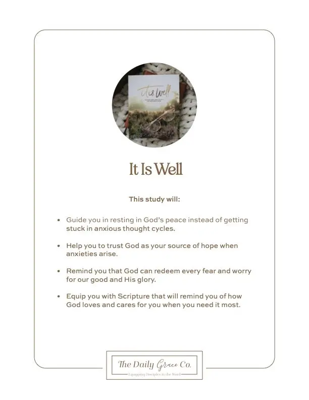 Thumbnail: It is Well Bible Study