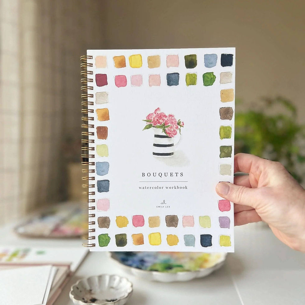 Thumbnail: Bouquets watercolor workbook