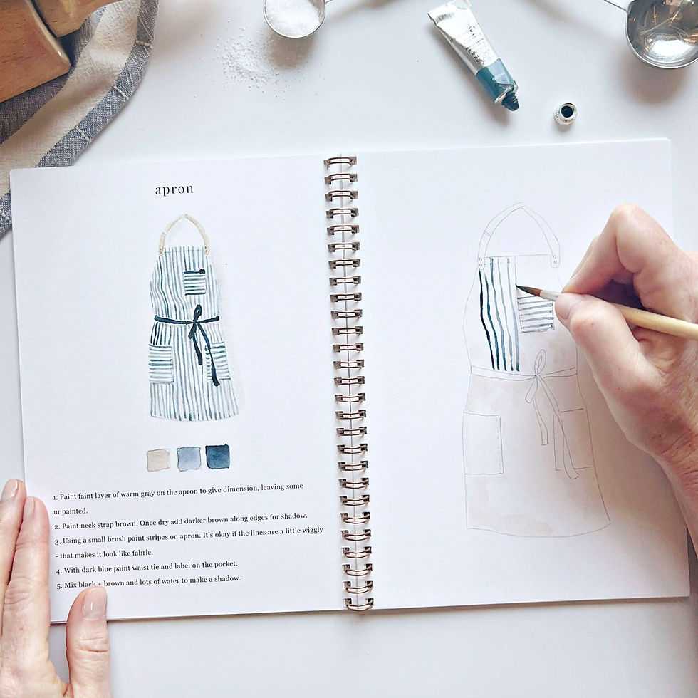 Thumbnail: Baking watercolor workbook