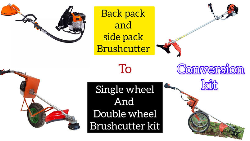 NORMAL BRUSHCUTTERS TO WHEEL BRUSHCUTTER CONVERSION KIT