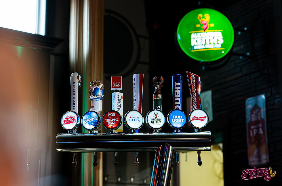 Six beverages are available to choose from the Tap.