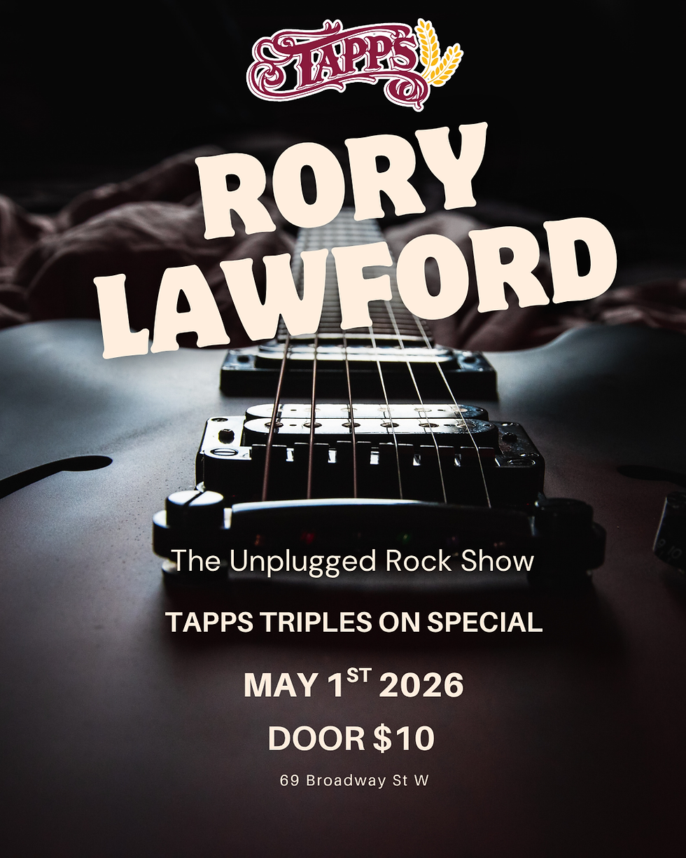 Rory Lawford Rock Show poster