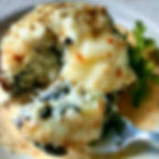 Crab stuffed Portabello Mushroom