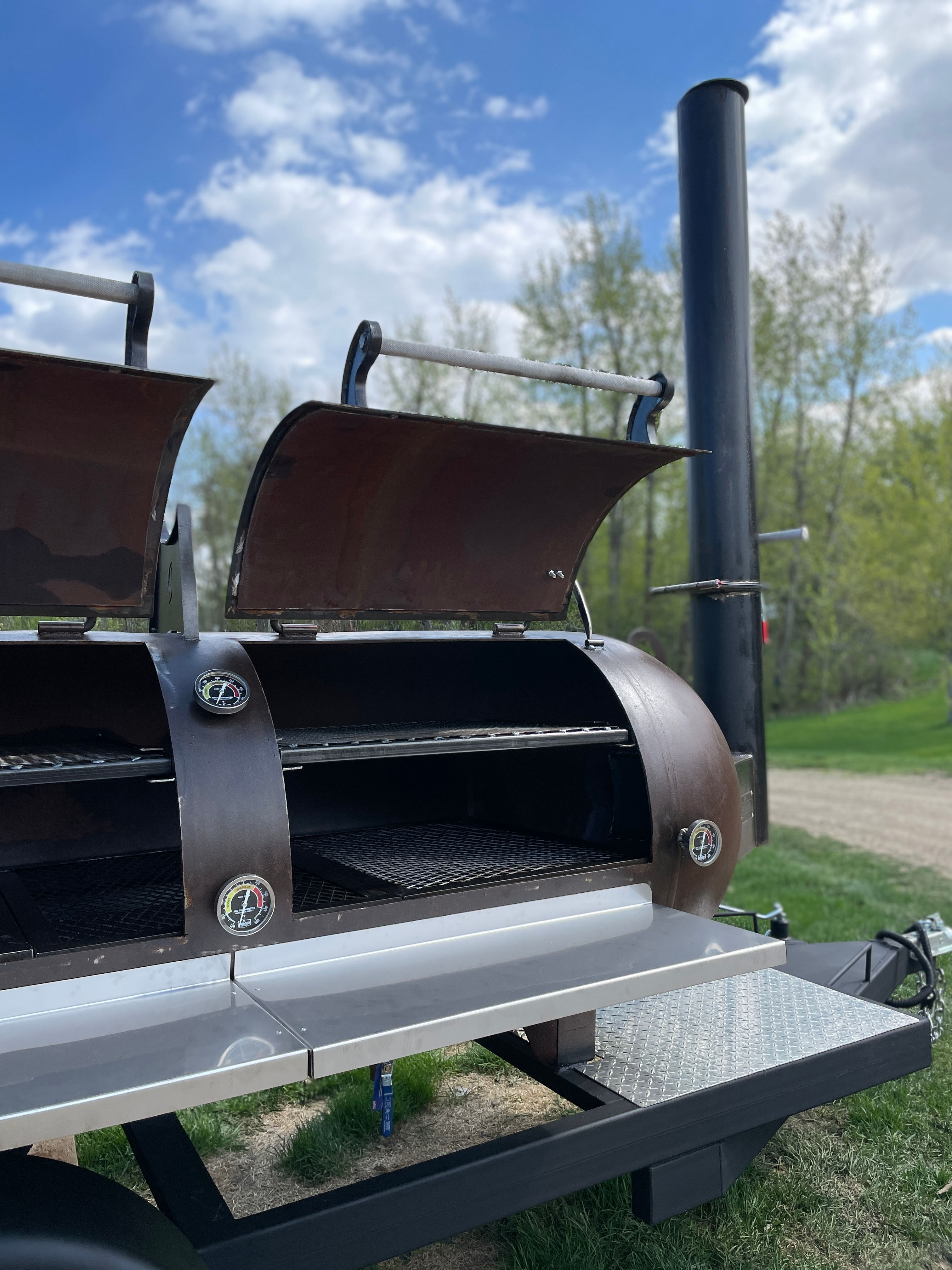 Offset Stainless Steel Front Shelf