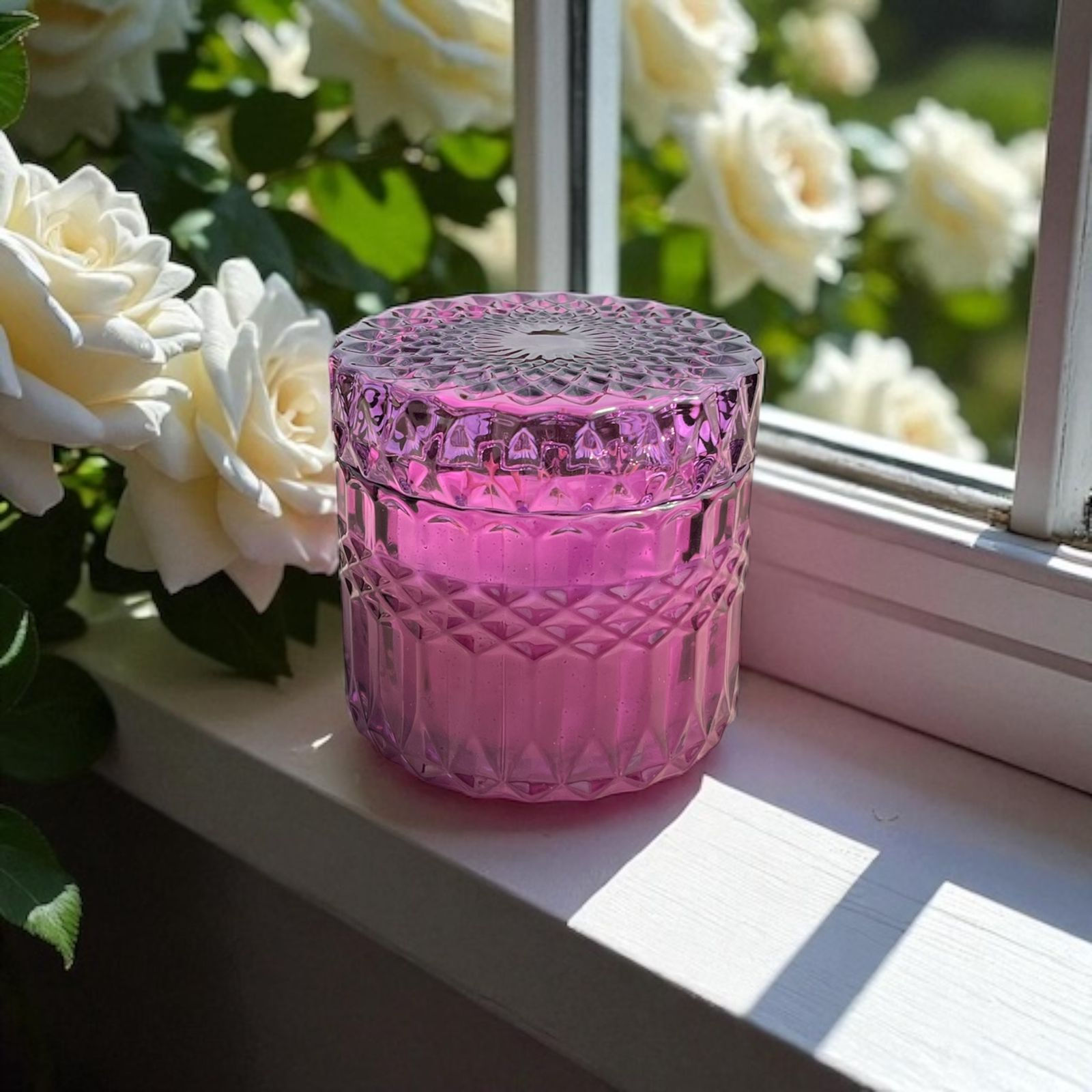 Purple Diamond Jar Scented Soy Candle-Euphoria