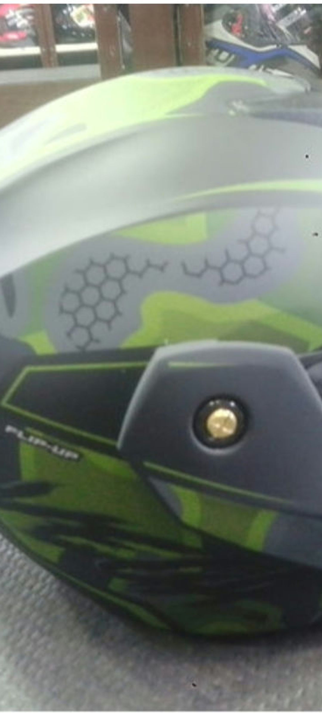 Vega Army colour full face helmet for bike riders  
