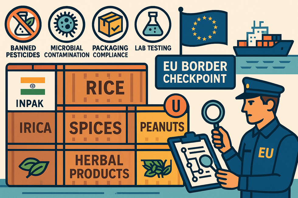 Indian Exporters Face Rejection of Food Shipments by EU: Causes and Solutions Explained for Exporters