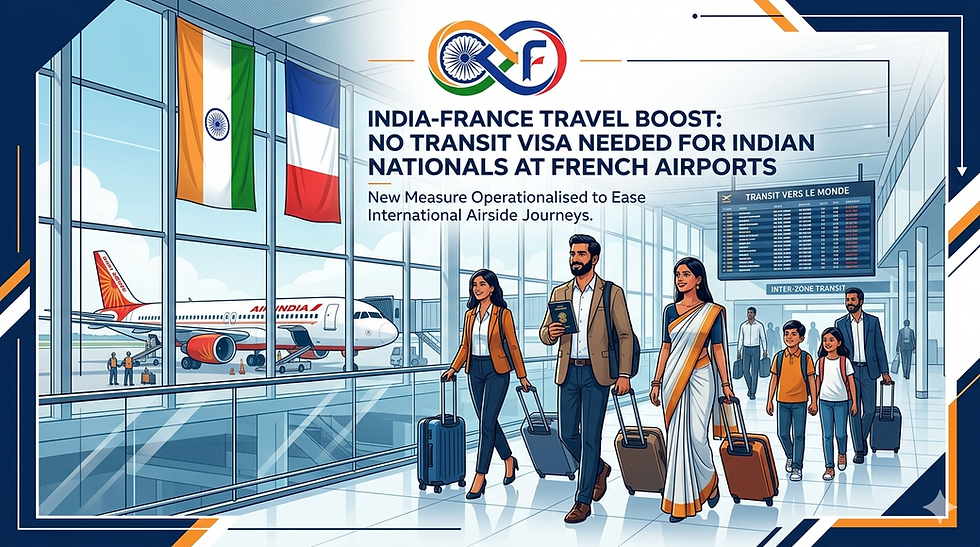 Indian Nationals Can Now Transit Through French Airports Without a Visa