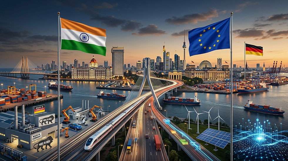India-EU Free Trade Deal Seen as Milestone for Indo-German Commerce