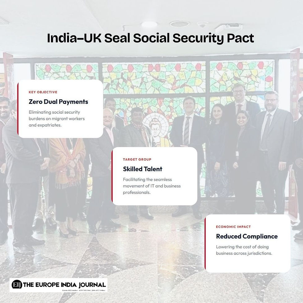 India-UK Seal Social Security Pact