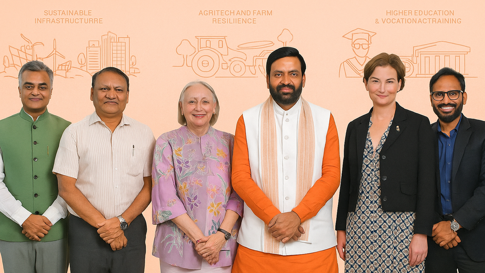 Haryana’s Chief Minister, Shri Nayab Singh Saini, hosted the delegation, which was led by Her Majesty’s Chargé d’Affaires in Chandigarh, Ms Caroline Rowett, accompanied by UK Department for International Development and Foreign Commonwealth representatives, including Counsellor Colin Scott.