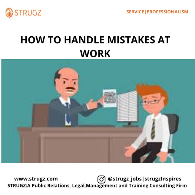 HOW TO HANDLE MISTAKES AT WORK