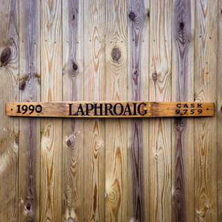 Laphroaig Whisky Stave Wall Plaque | BarrelCraftStudio