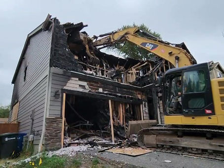 Burien Demo with Excavator