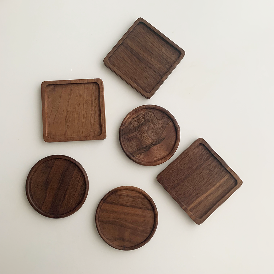 Walnut Insulated Wooden Coaster