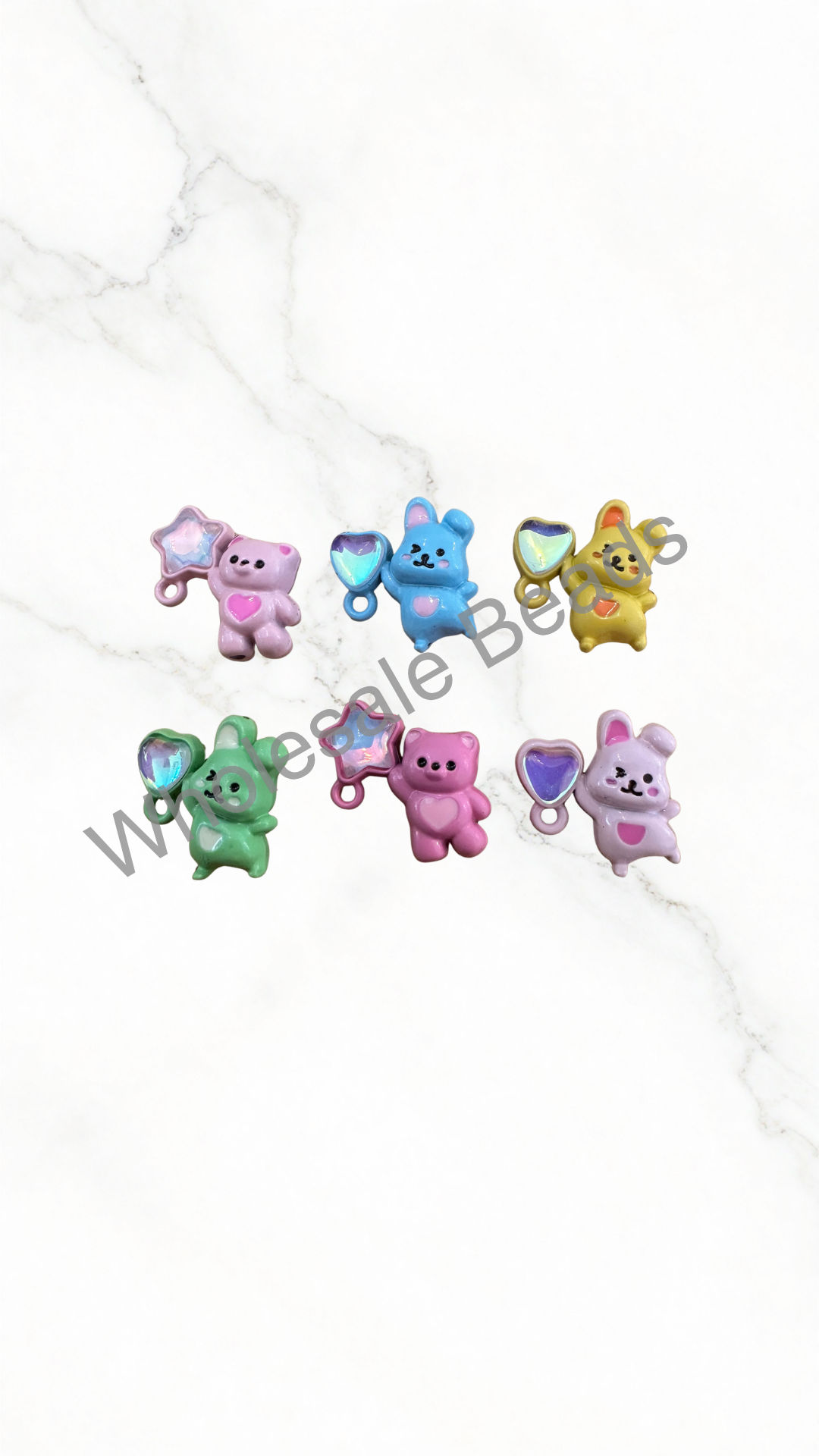 Alloy Beads - Bunny Balloon with Pendant