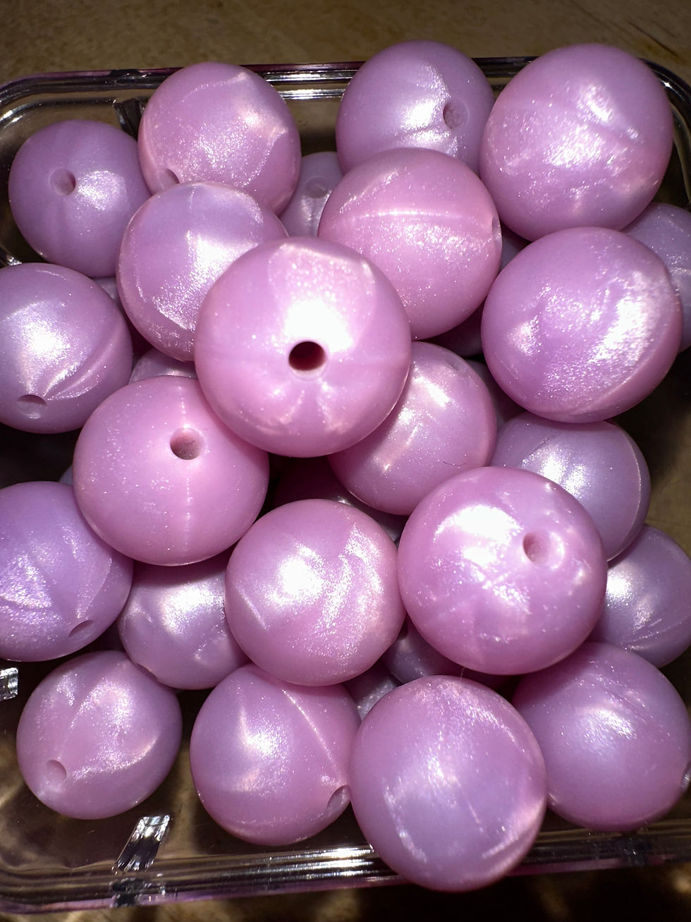Thumbnail: 15mm Opal Silicone Beads