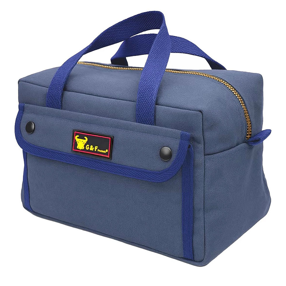 Thumbnail: Heavy Duty Canvas Utility Tool Bag / Travel Organizer Tote