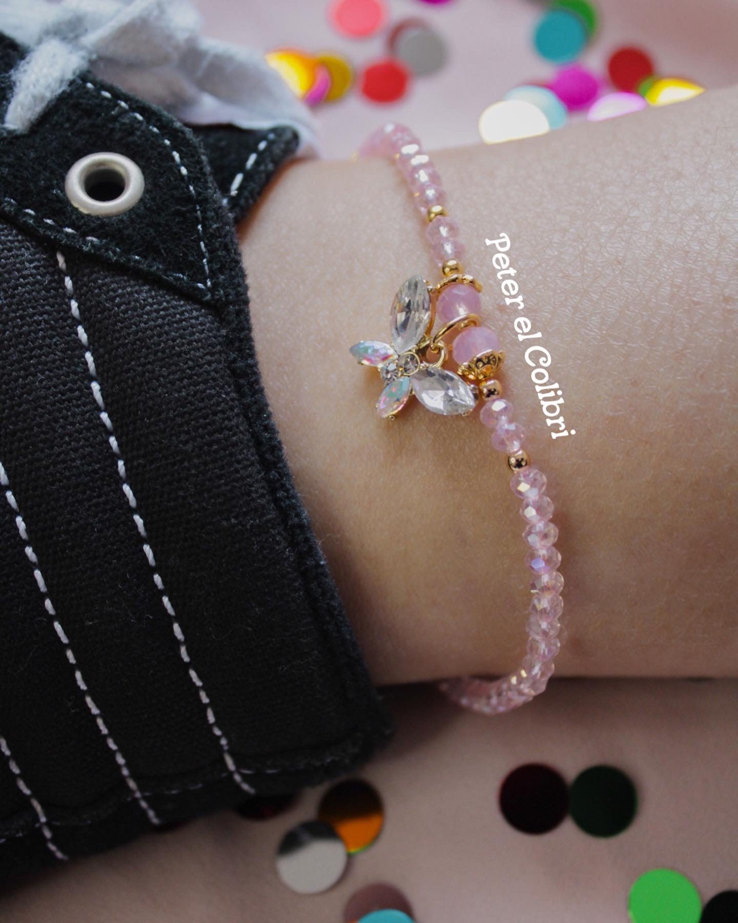Mariposa de cristal 🦋⭐️ Tobillera