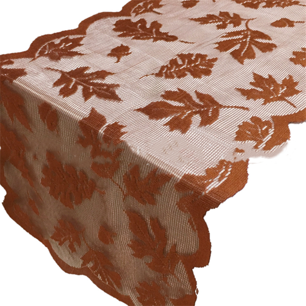 Thumbnail: Knitted Lace Table Runner featuring an Autumn Leaves design