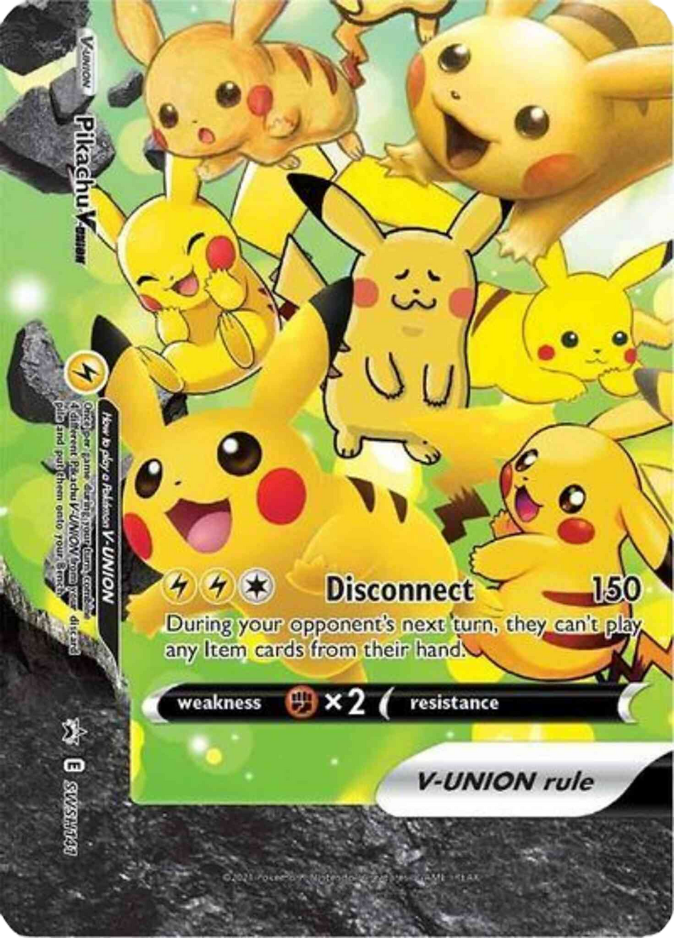 Thumbnail: Pikachu V-UNION (Set of 4) [Sword & Shield: Black Star Promos]