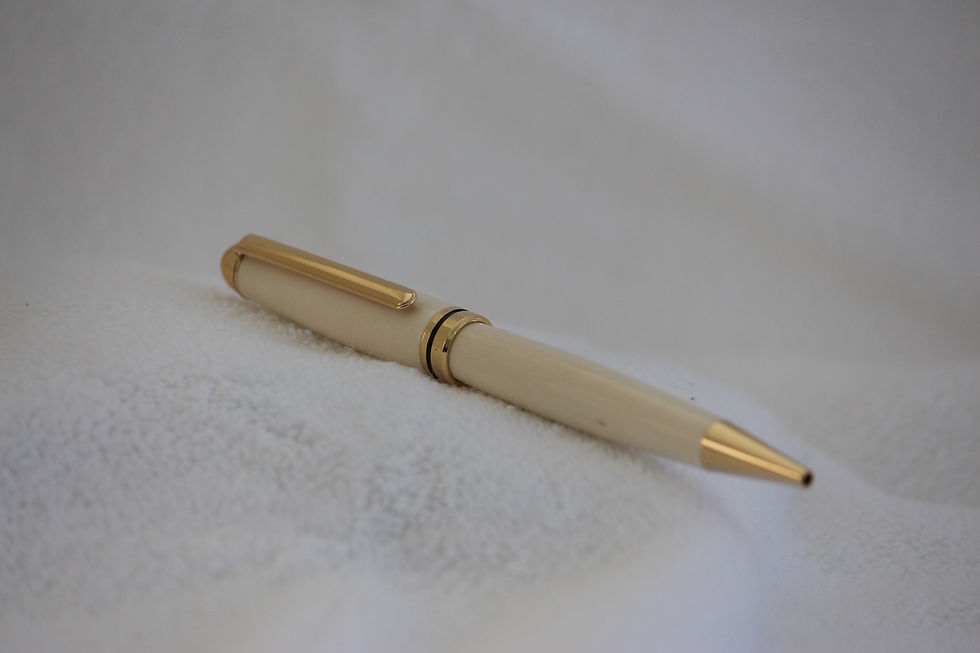 Miniature : Stylo-bille - Tilleul  & Or
