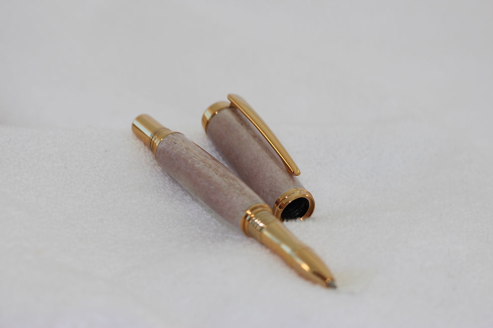 Miniature : Stylo-bille - Bois de chevreuil & Or