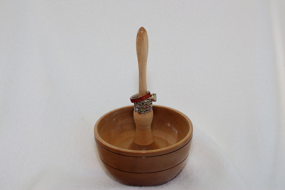 Miniature : Support à bagues - Érable  - (Vendu sans les bagues)